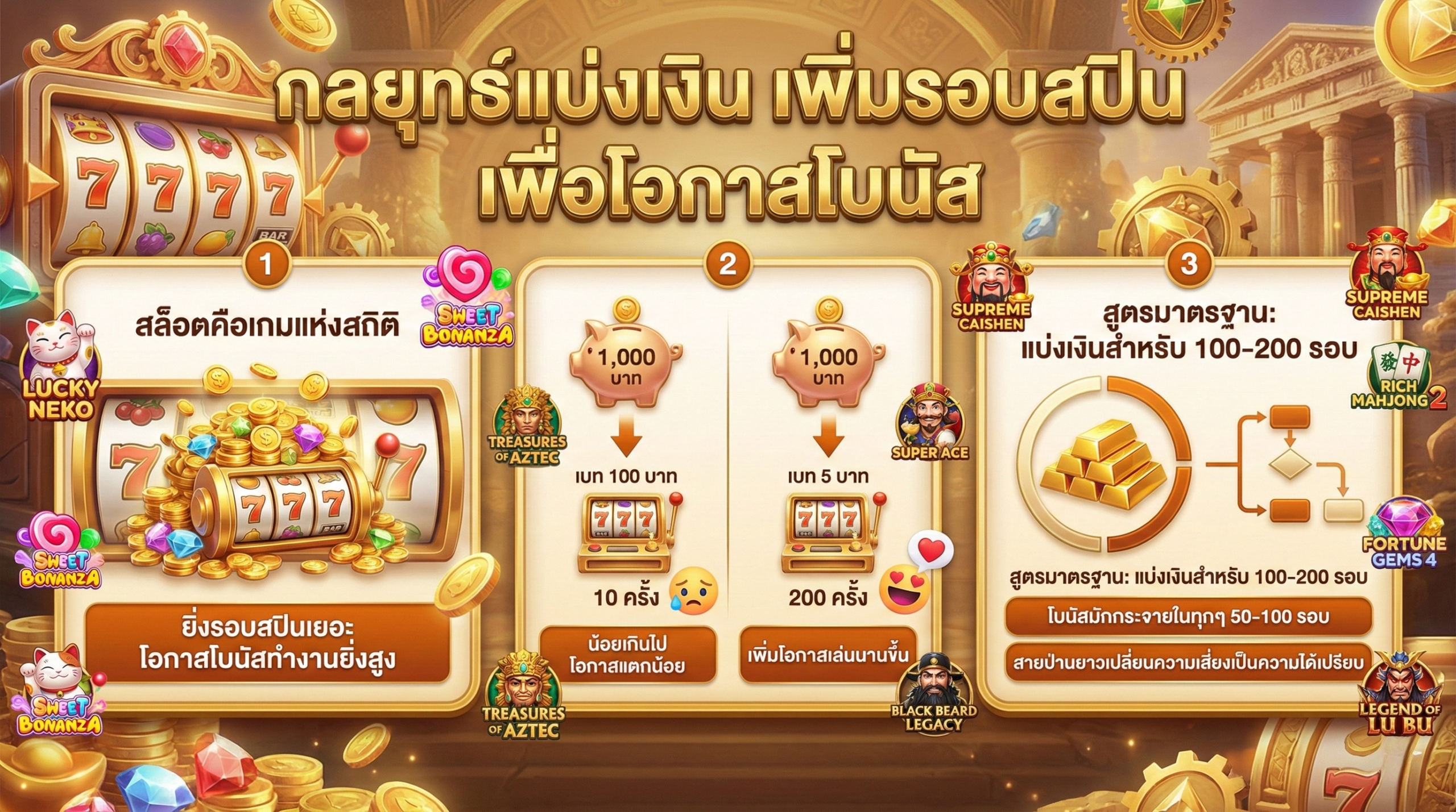 กลยุทธ์การแบ่งเงิน