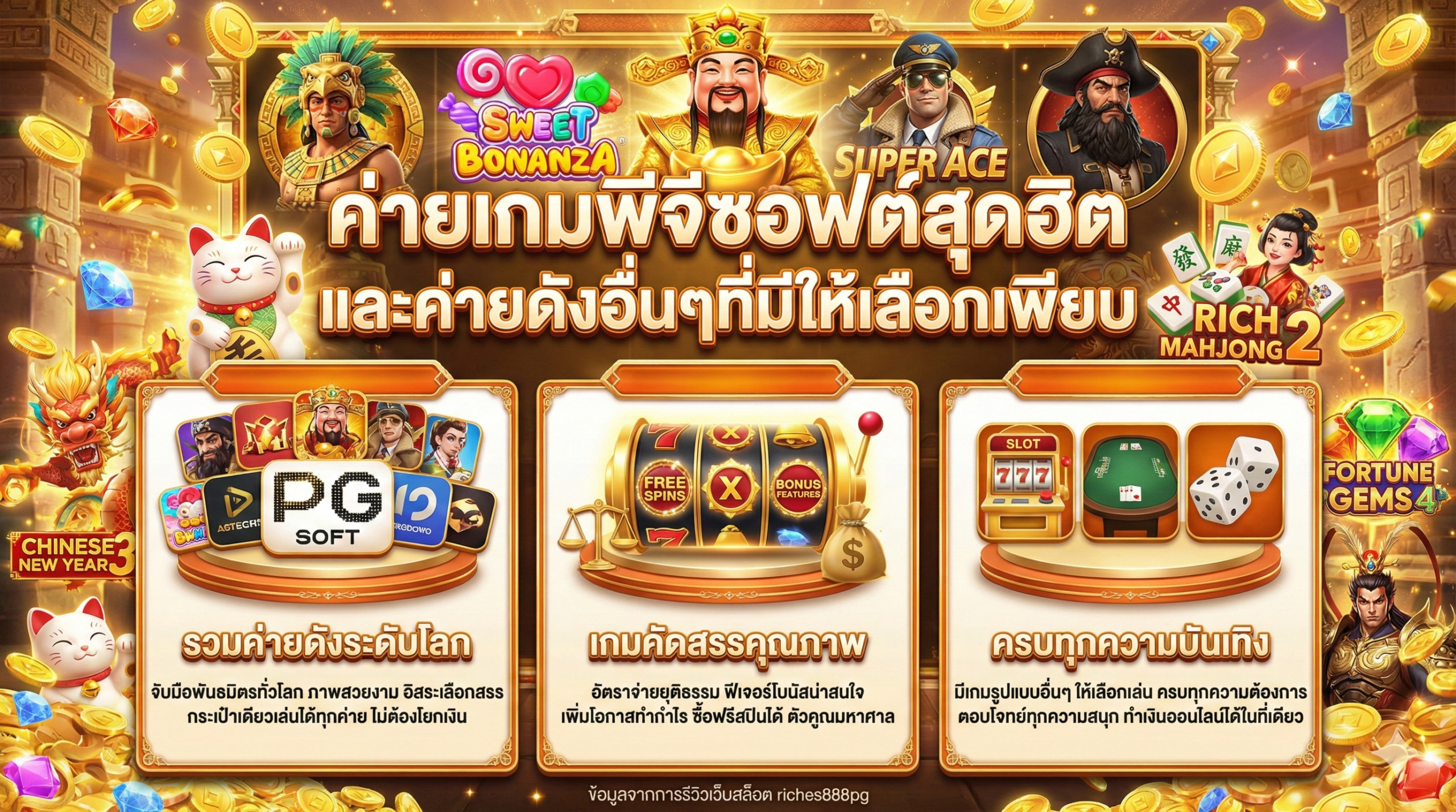 ค่ายเกมพีจีซอฟต์สุดฮิต