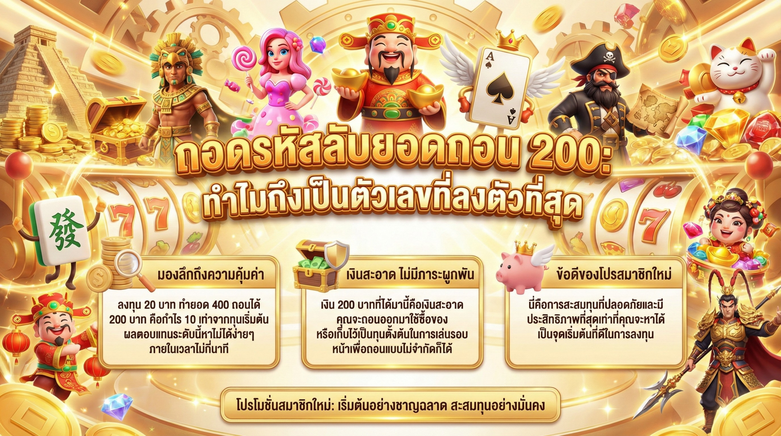 ถอดรหัสลับยอดถอน 200