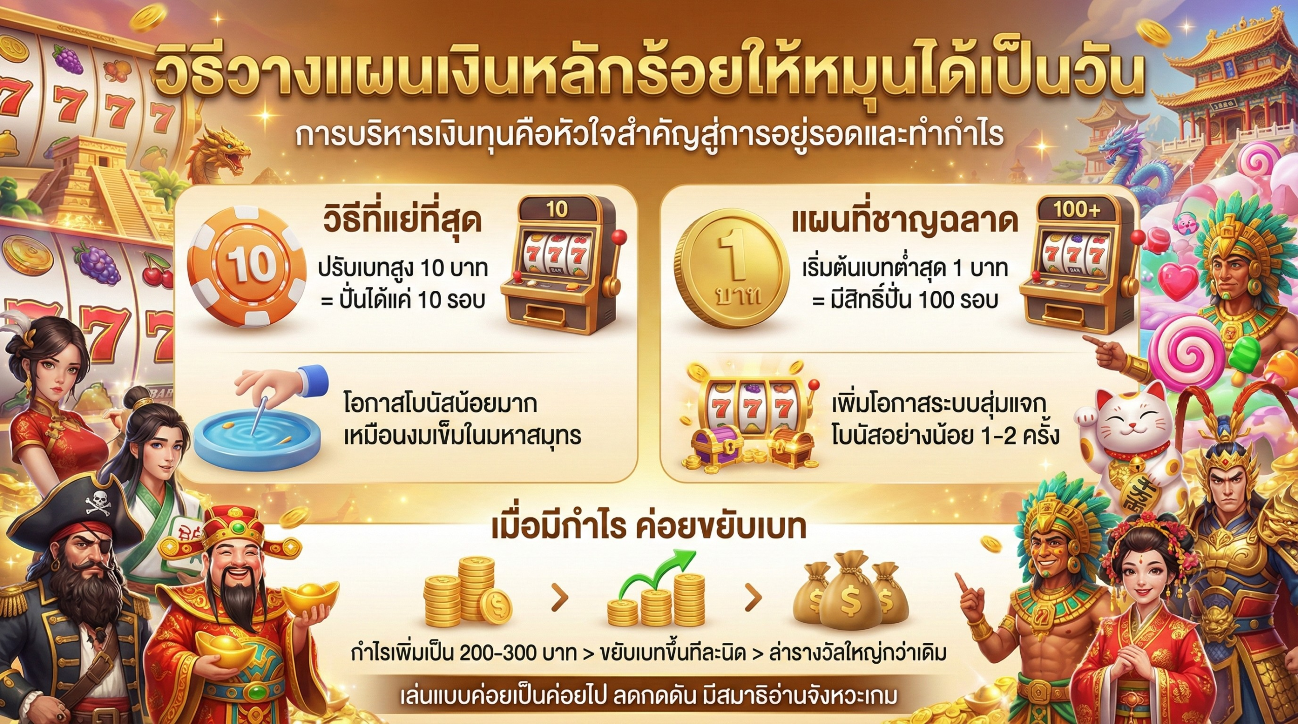 วางแผนเงินหลักร้อยให้หมุนได้เป็นวัน