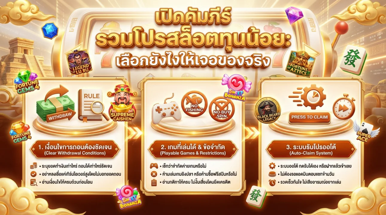 โปรสมาชิกใหม่ 20 รับ 100