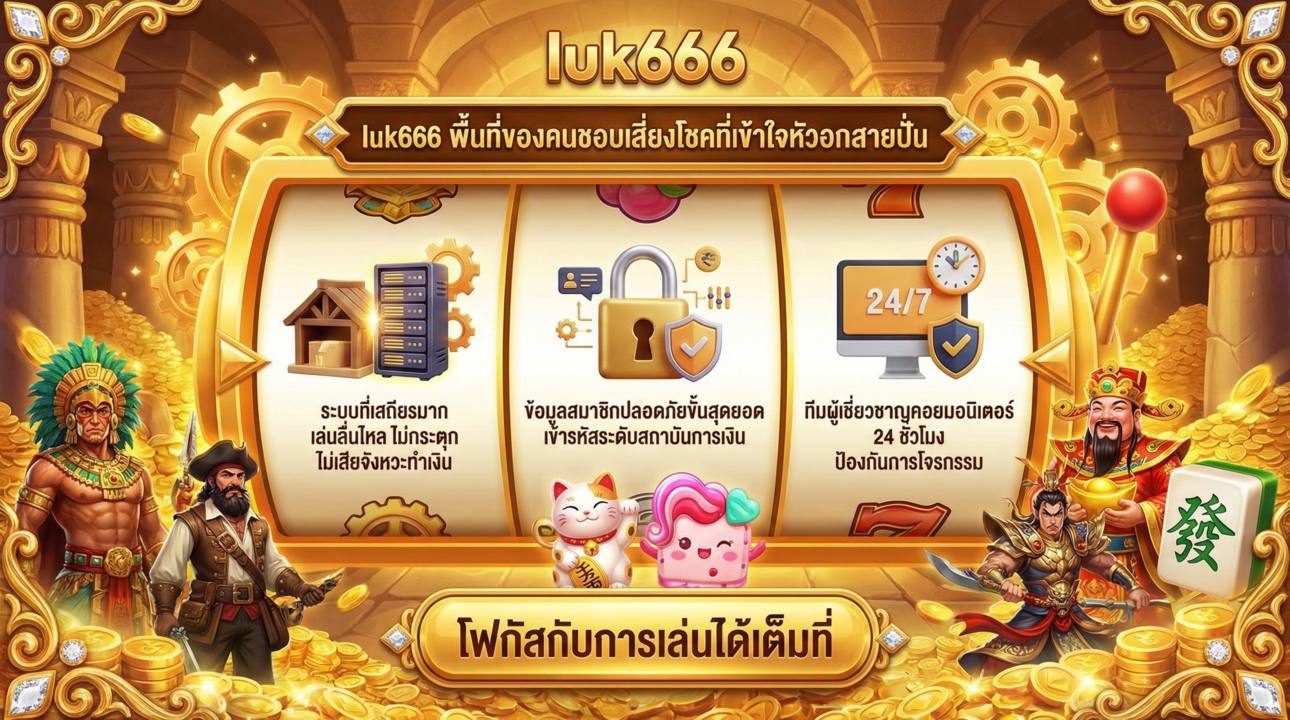 luk666 ระบบเสถียร มั่นคง ปลอดภัย