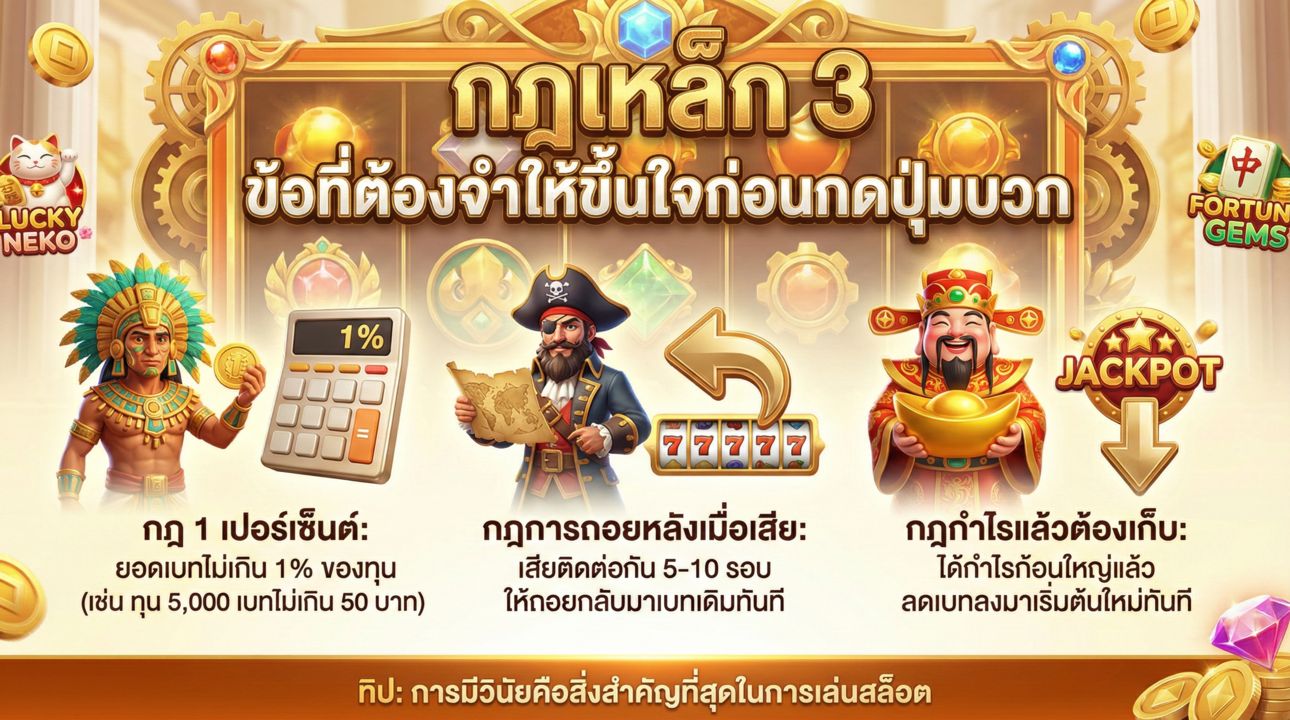 กฎเหล็ก เทคนิคการเพิ่มเบทอย่างเซียน