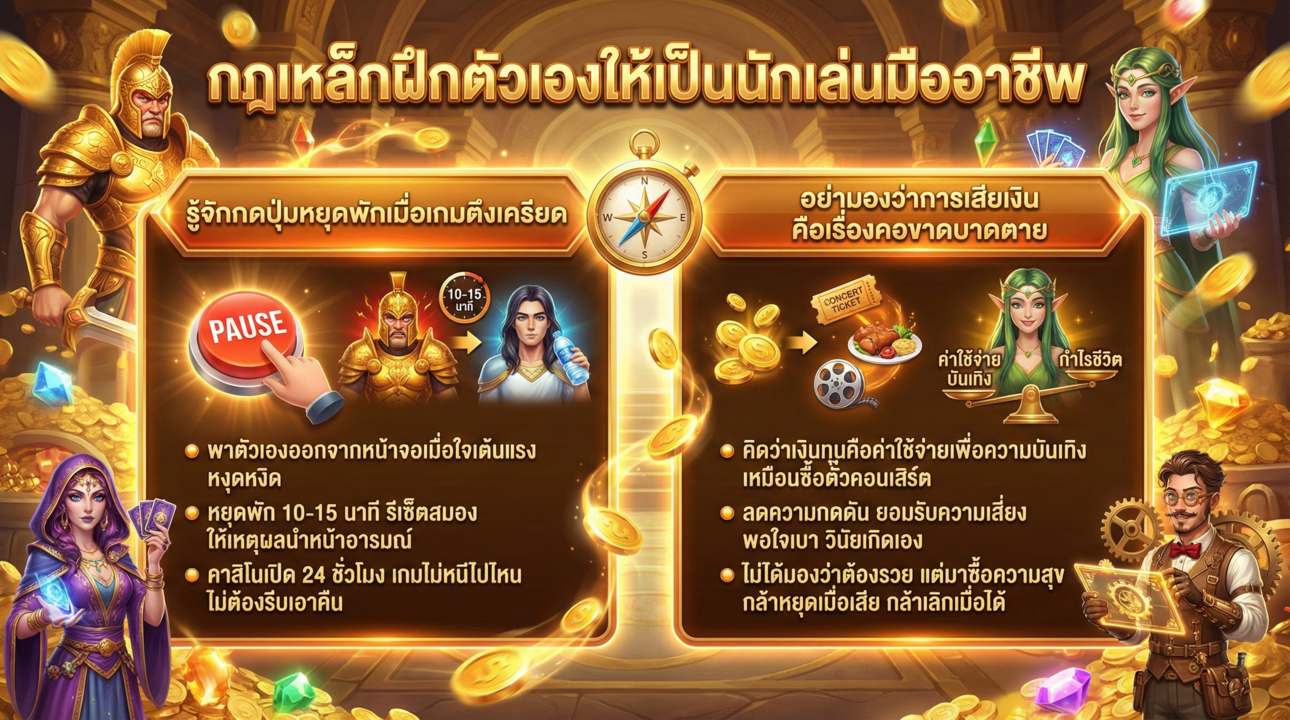 กฎเหล็กฝึกตนเป็นนักเล่นมืออาชีพ