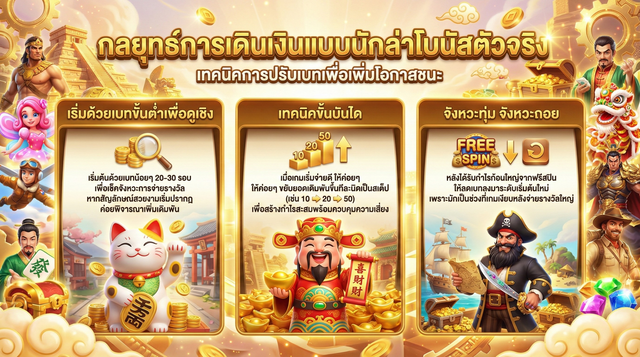 กลยุทธ์การเดินเงินฉบับนักล่าโบนัส