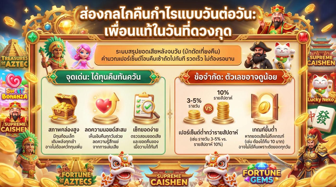 กลไกคืนยอดเสียรายวัน