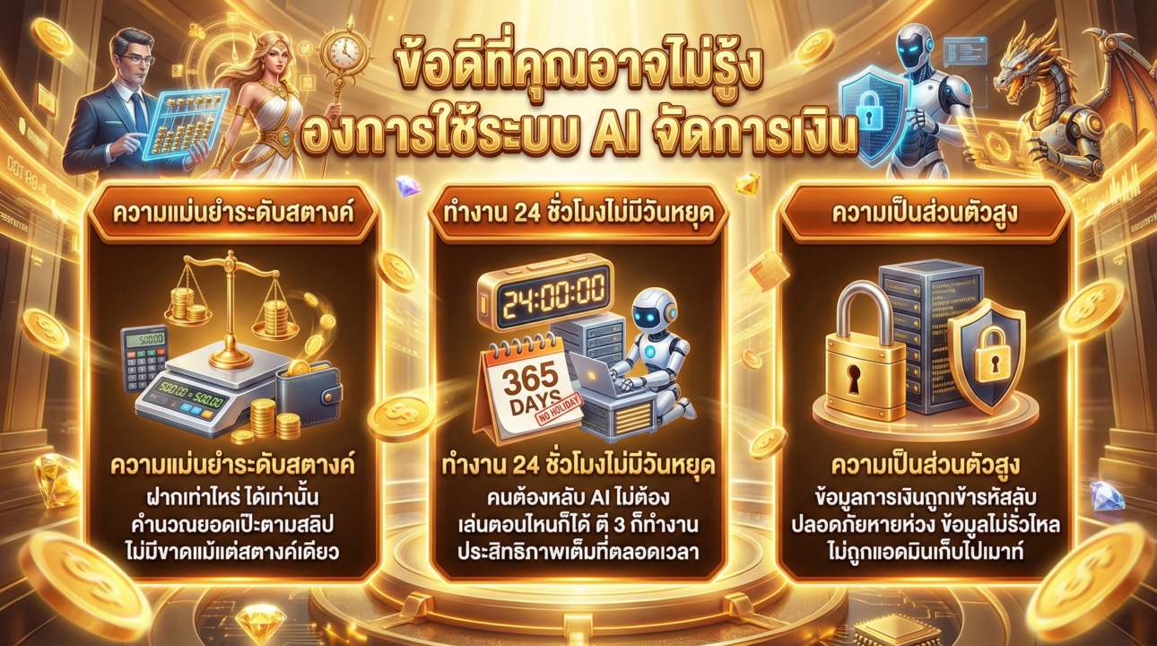 ข้อดีของระบบจัดการเงิน AI