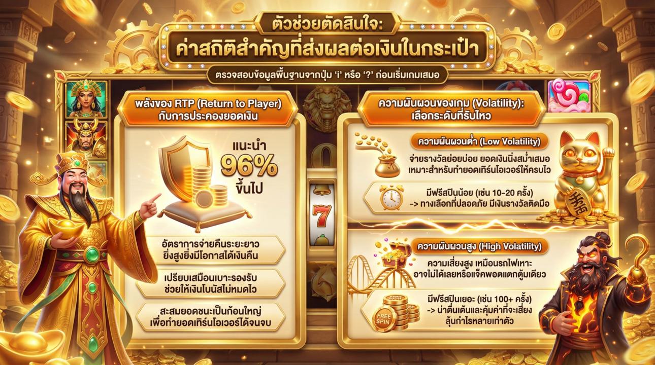 คู่มือเช็คสถิติ RTP และความผันผวน