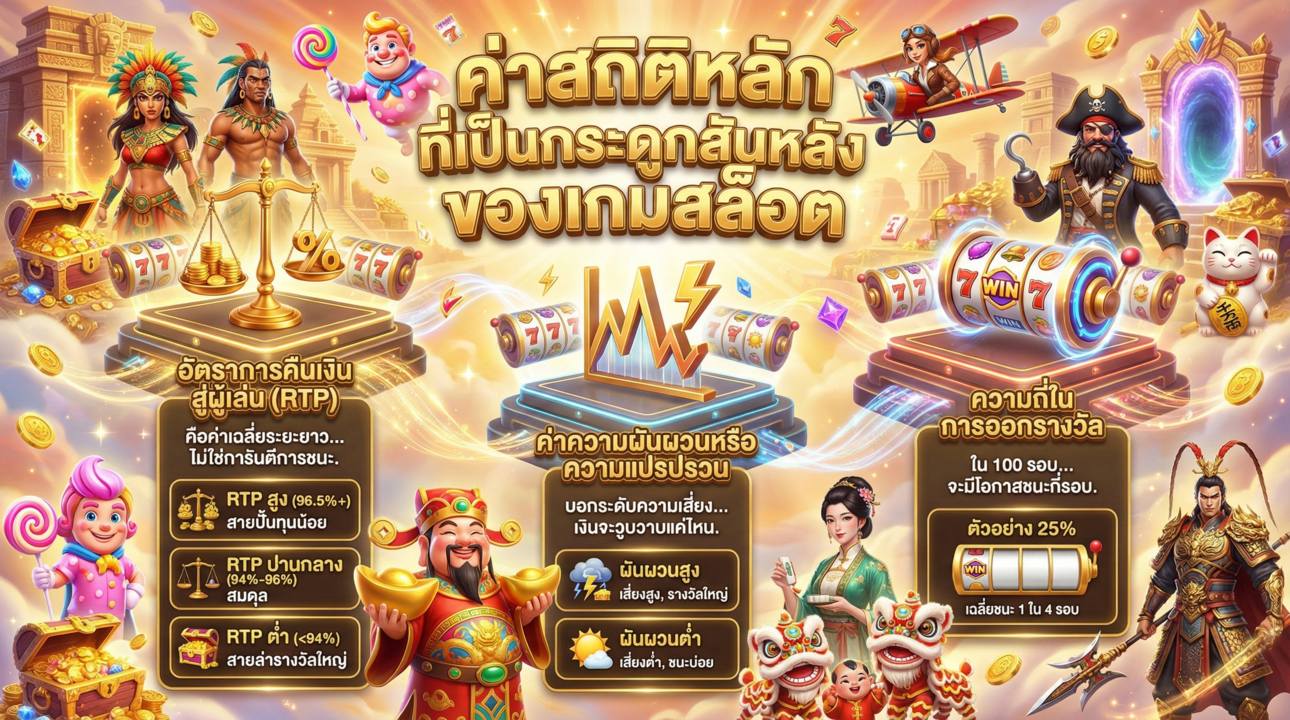 ค่าสถิติสำคัญของสล็อต