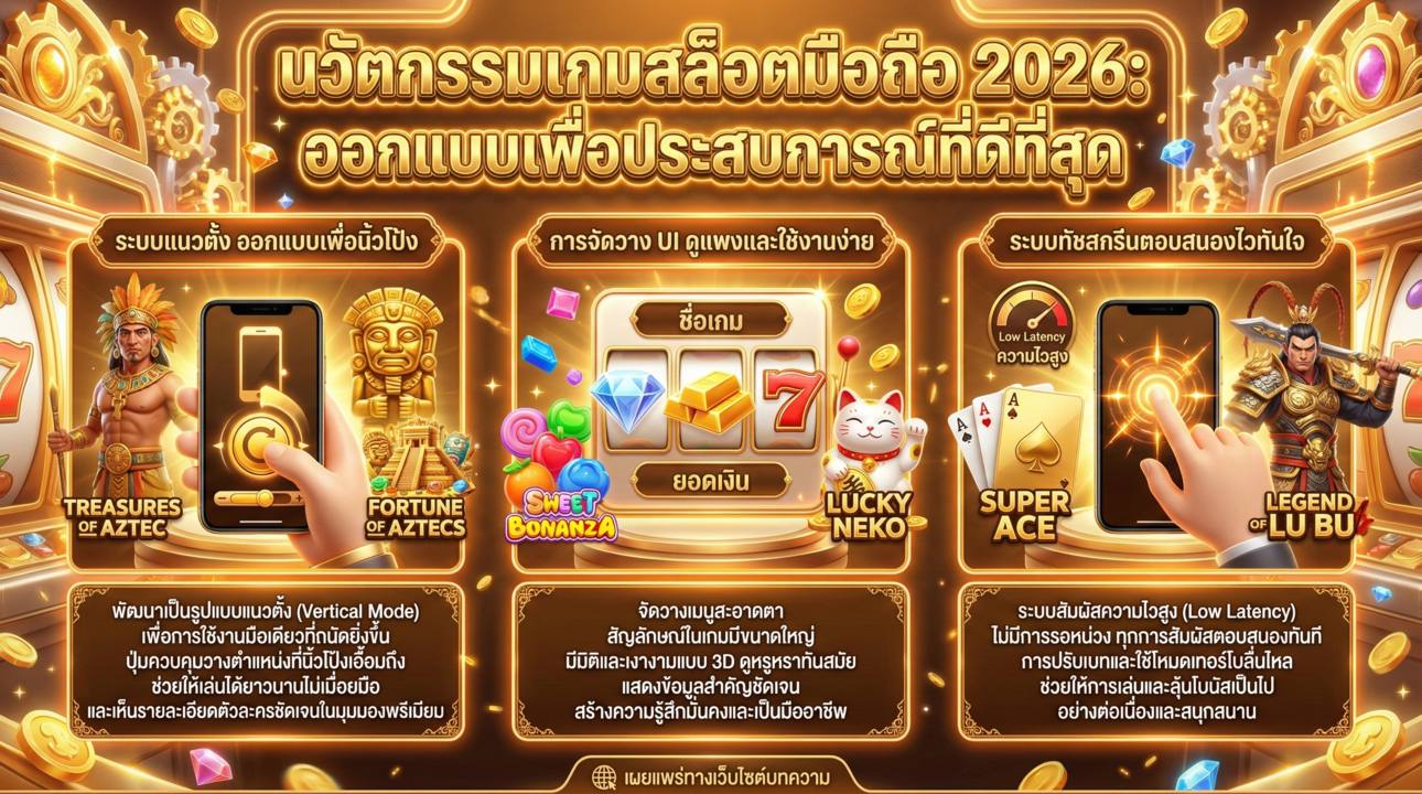 นวัตกรรมการออกแบบและระบบการเล่นมือถือ 2026