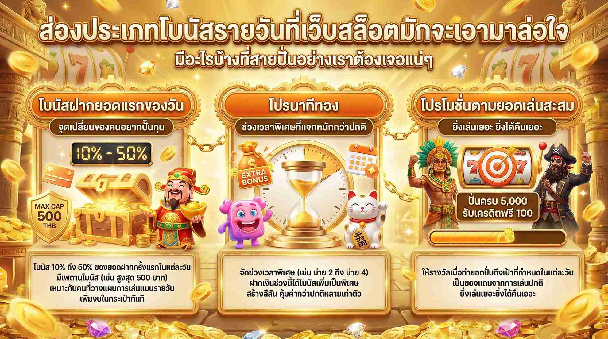 ประเภทโบนัสสล็อต