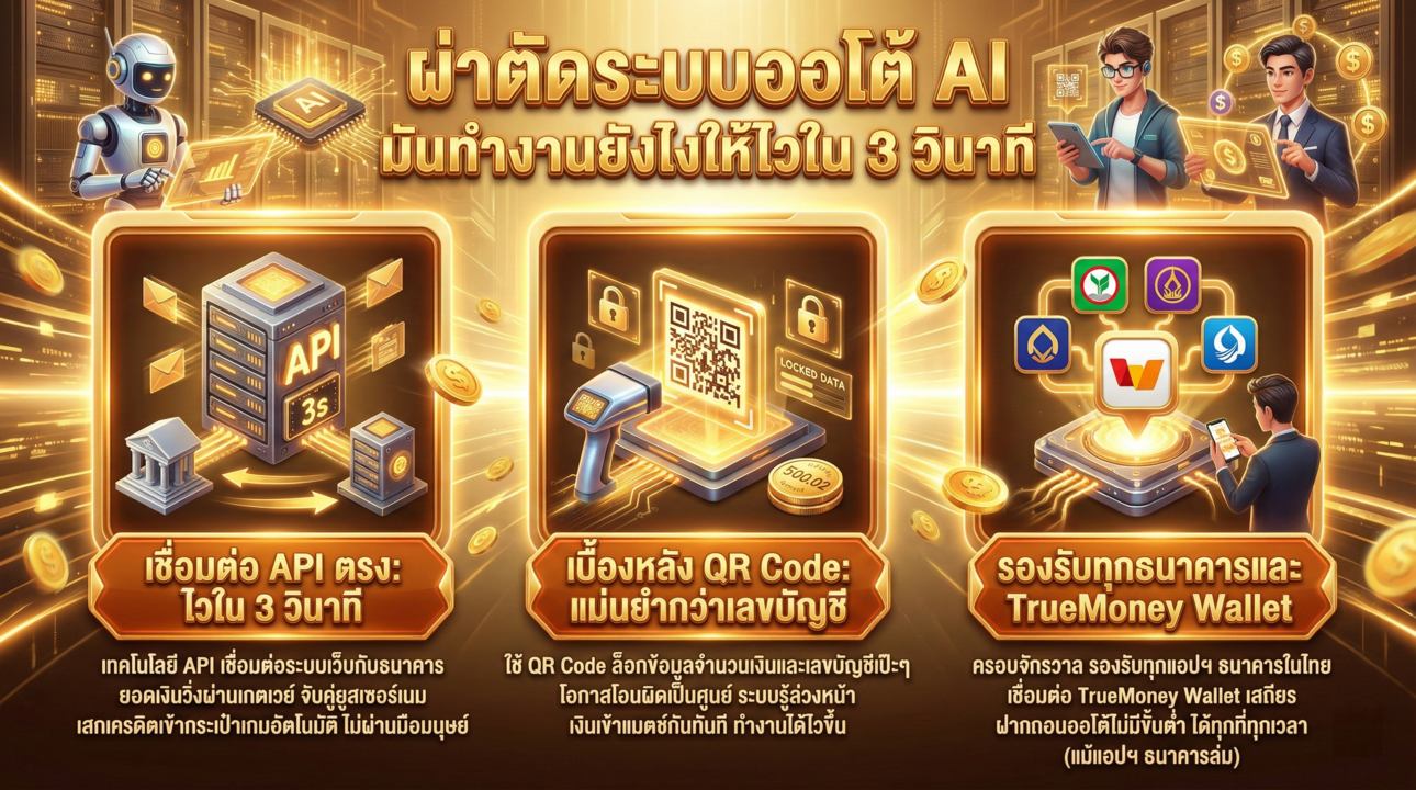 ระบบฝาก-ถอน AI ออโต้