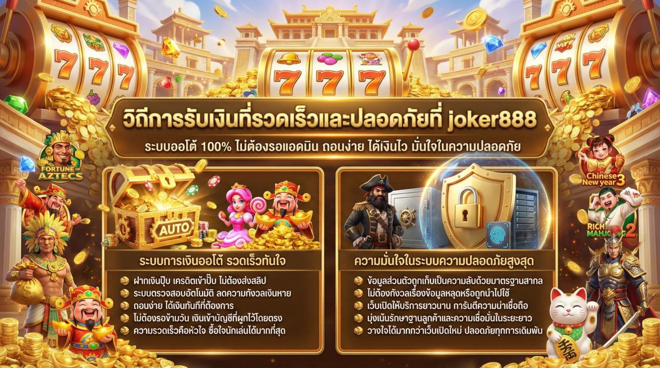 วิถีการรับเงินที่รวดเร็วและปลอดภับ