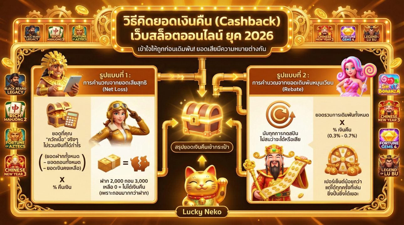 วิธีคิดยอดเงินคืนสล็อตออนไลน์