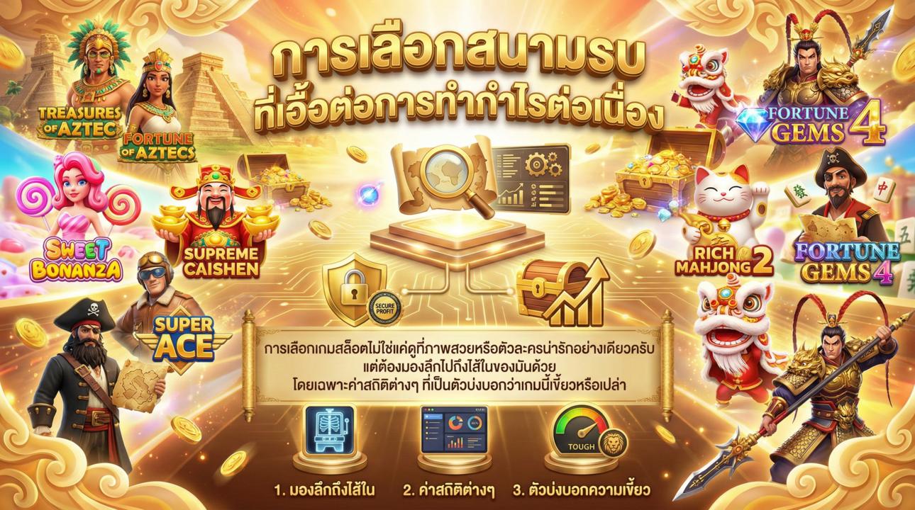 วิธีเลือกเกมทำกำไร
