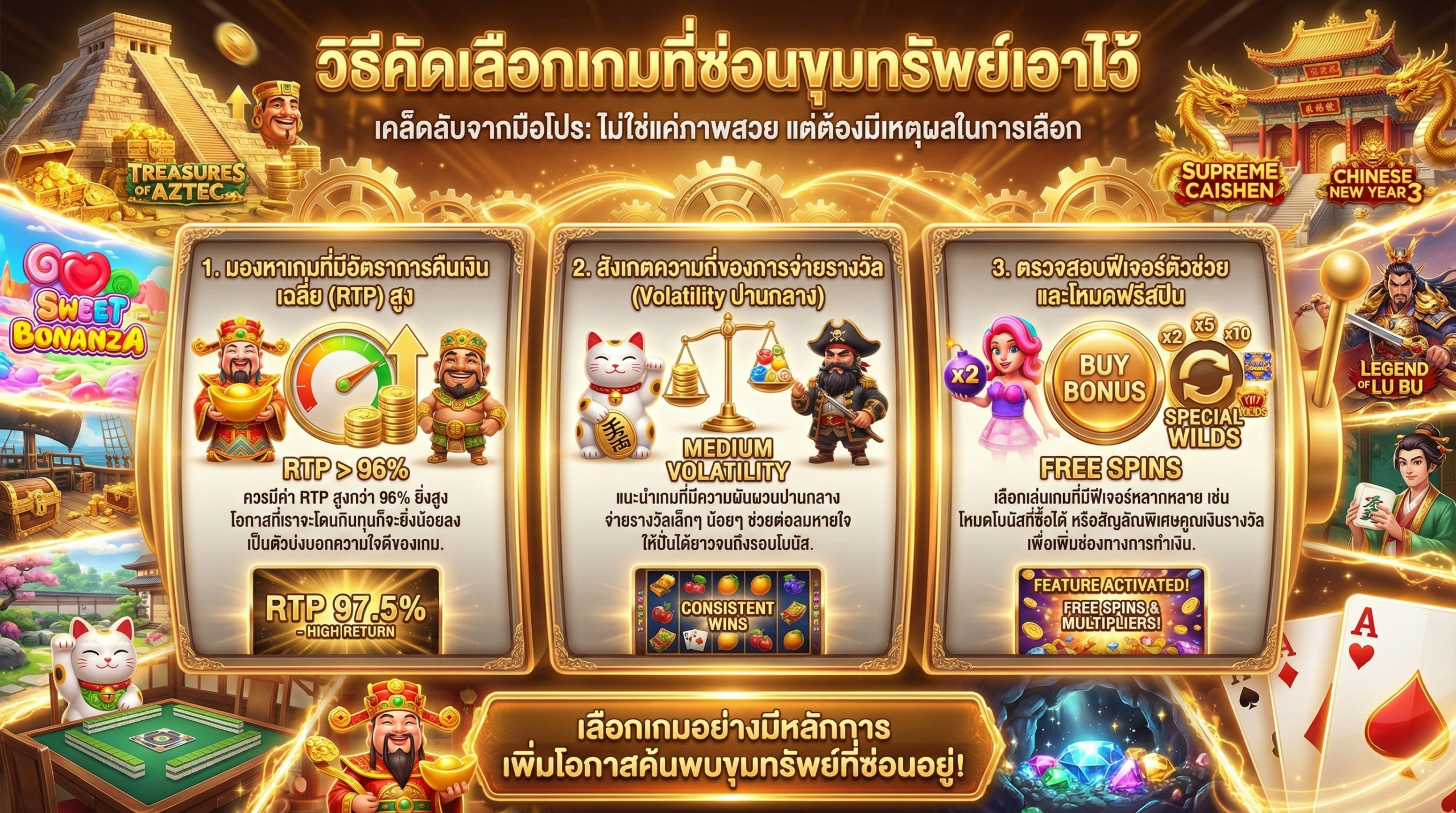 วิธีเลือกเกมสล็อตแบบมืออาชีพ