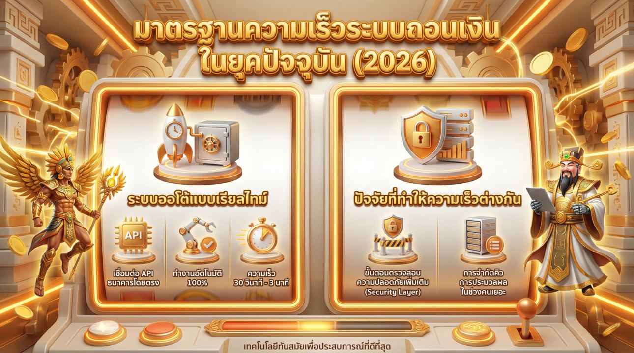 สล็อต 2026 มาตรฐานถอนไว ระบบออโต้ 100