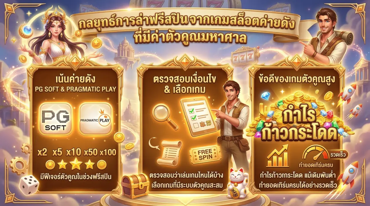 กลยุทธ์ล่าฟรีสปินตัวคูณสูง