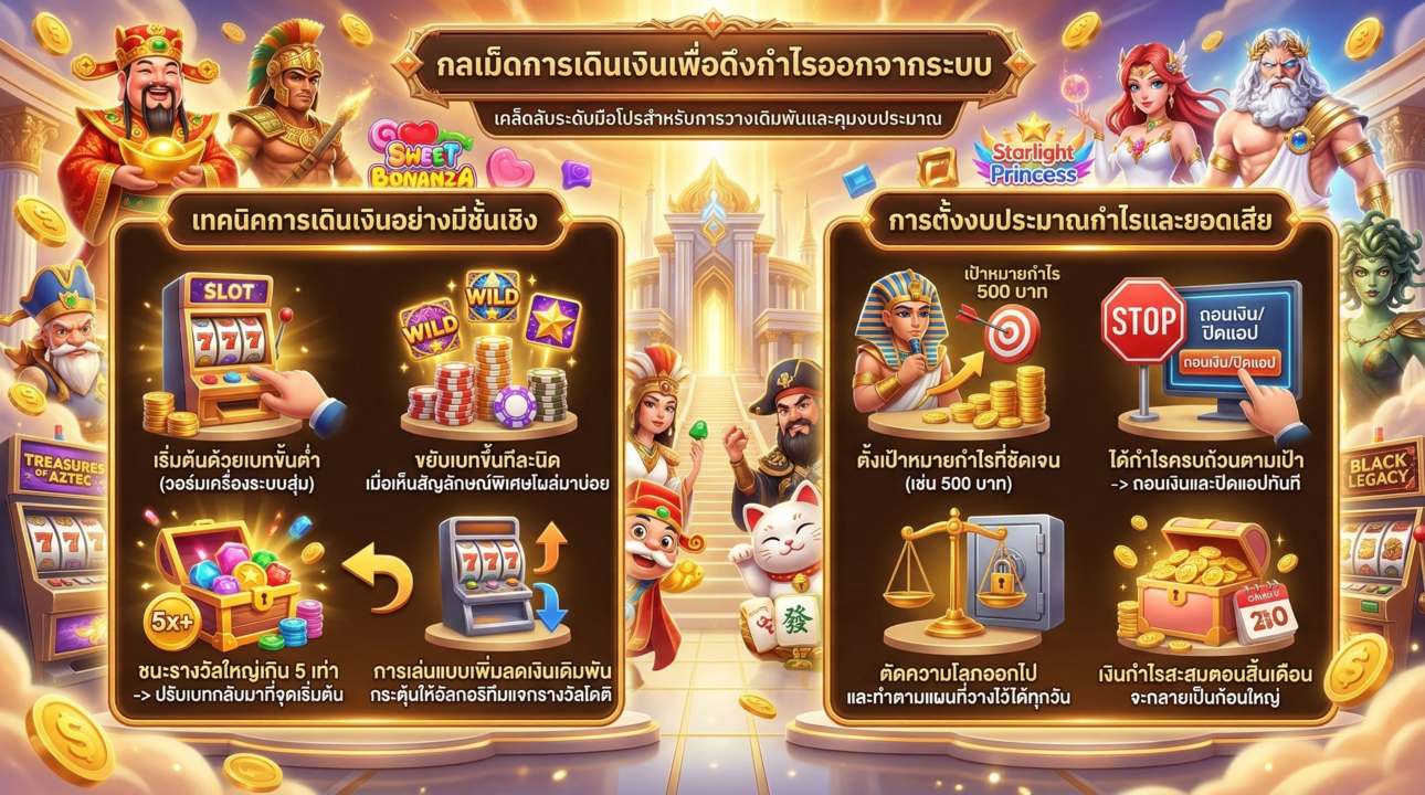 กลเม็ดเดินเงินสล็อต และการบริหารกำไร