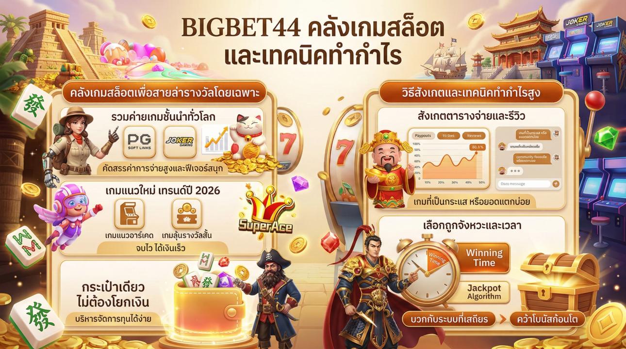 คลังเกมสล็อตค่ายชั้นนำและเทรนด์เกมใหม่ปี 2026