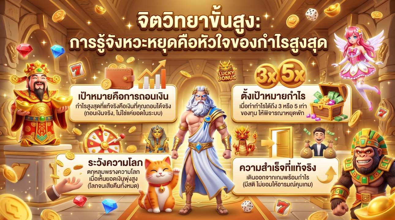 จิตวิทยาการหยุดและเป้าหมายกำไรที่ยั่งยืน