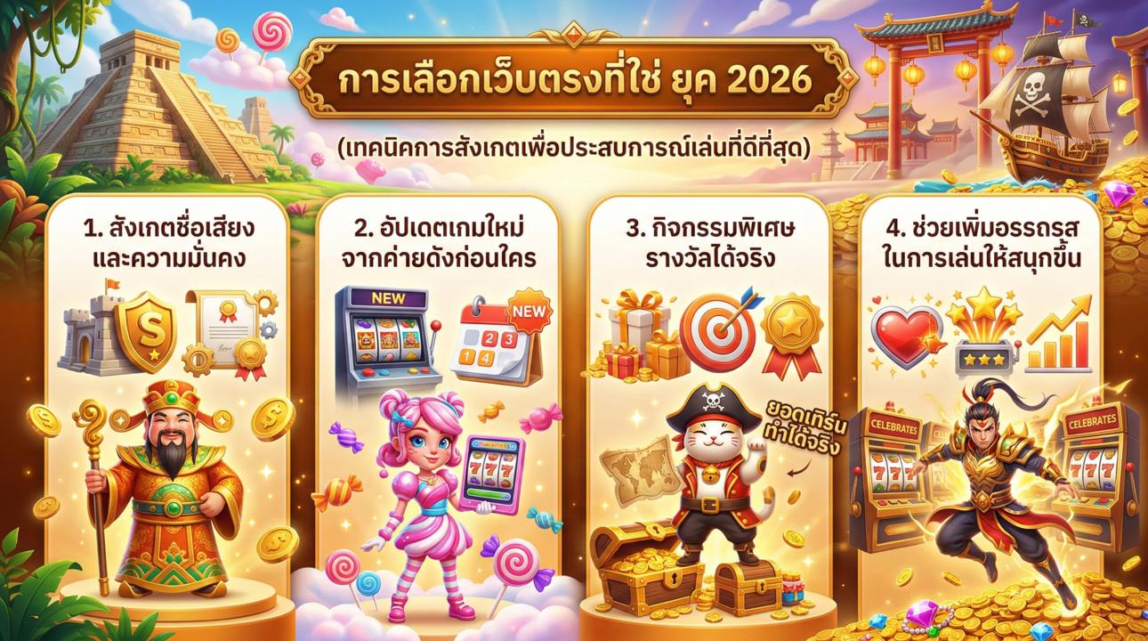 สูตรเลือกเว็บตรง 2026 อัปเดตไว กิจกรรมเด็ด ยอดเทิร์นทำได้จริง