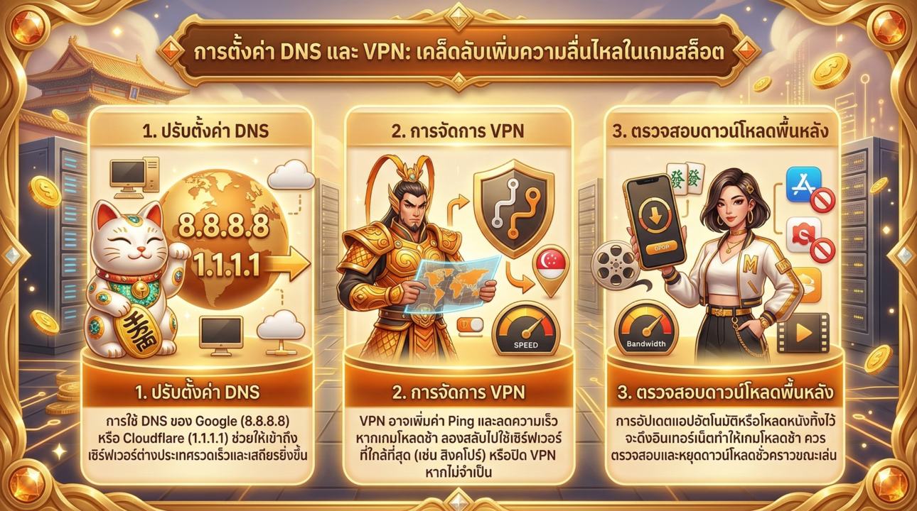 เทคนิคตั้งค่า DNS & VPN เข้าเกมไว ปั่นลื่นทุกเซิร์ฟ