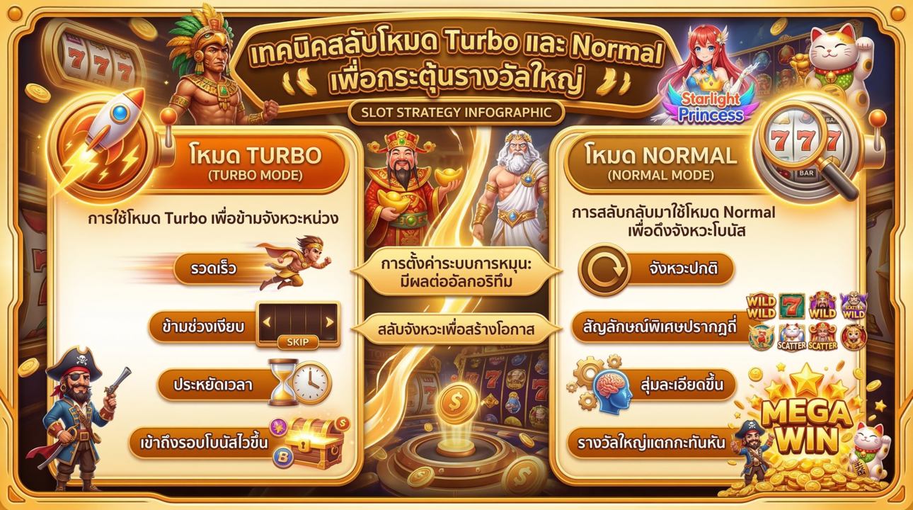 เทคนิคสลับโหมด จังหวะปั่นดักรางวัล