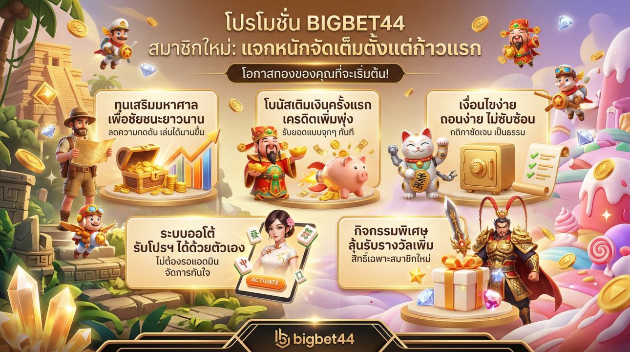 โปรโมชั่นสมาชิกใหม่ BIGBET44