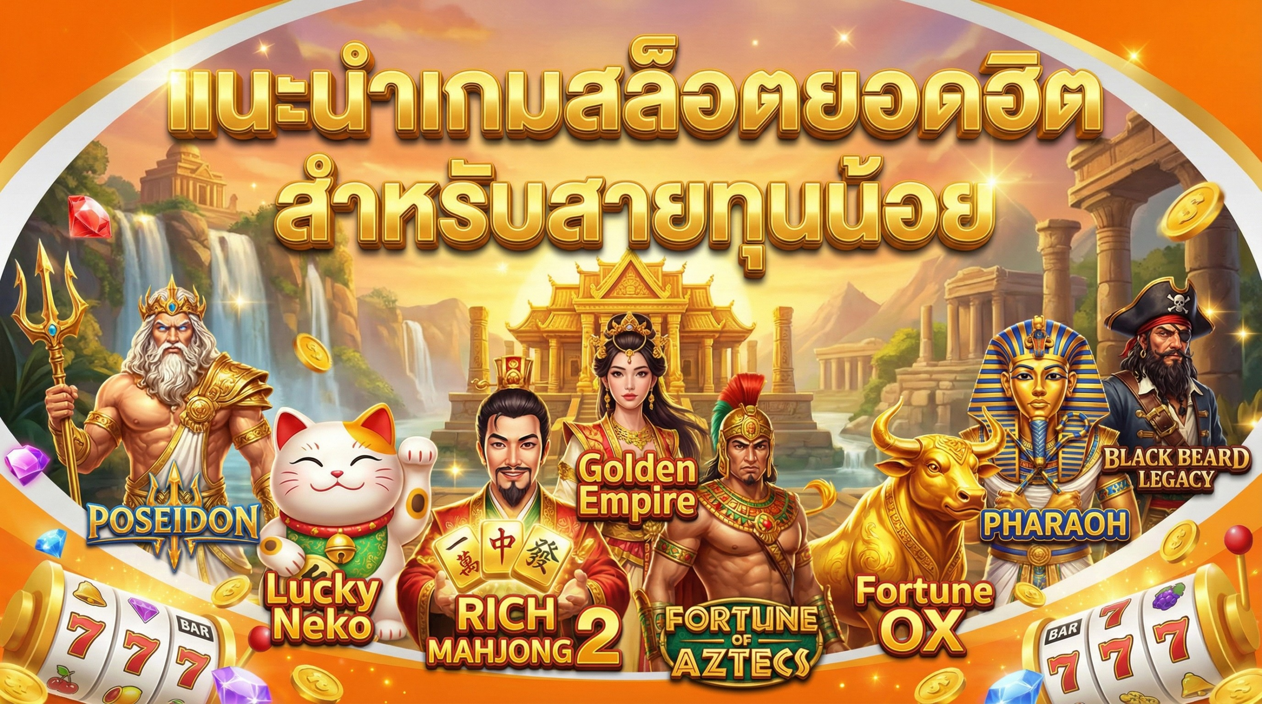 แนะนำเกมสล็อตยอดฮิตสำหรับสายทุนน้อย