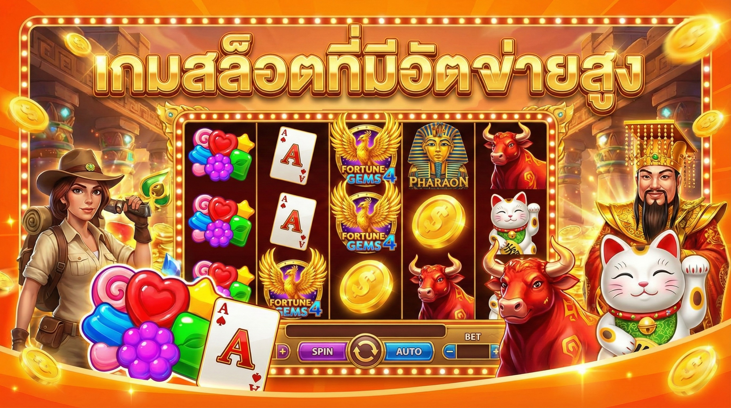 เกมสล็อตที่มีอัตราการจ่ายสูง ดูยังไง